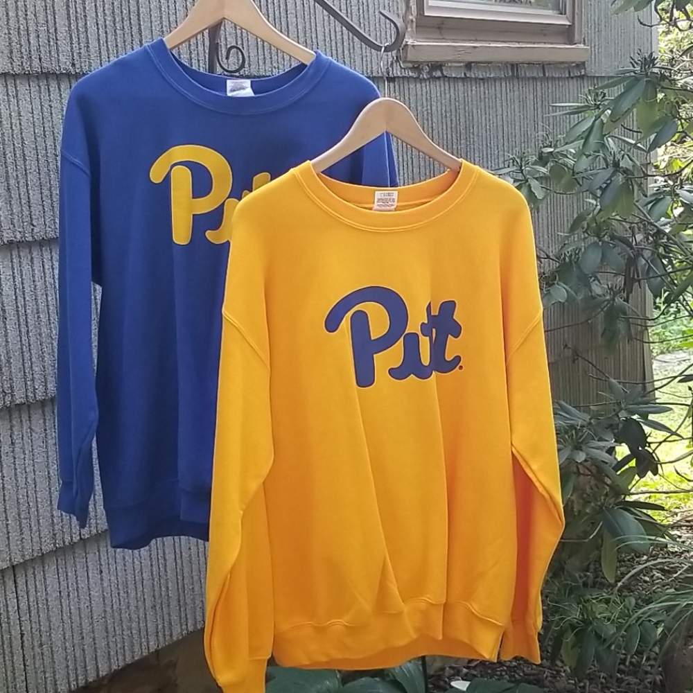Two Pitt Sweatshirts